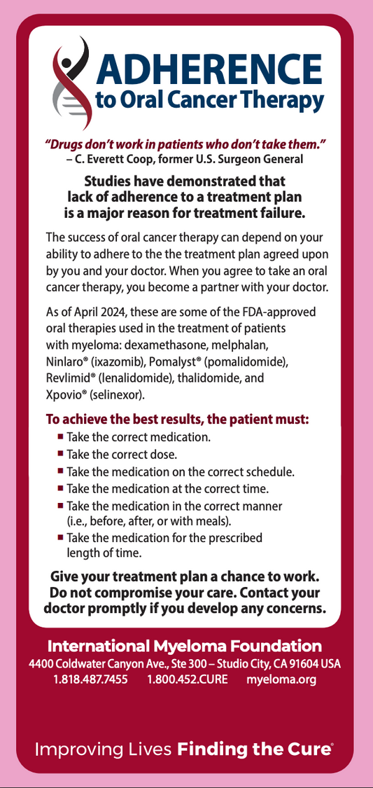 Tip-Card Adherence to Oral Cancer Therapy