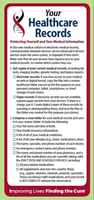 IMF Tip Card: Your Healthcare Records